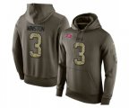 Tampa Bay Buccaneers #3 Jameis Winston Green Salute To Service Pullover Hoodie