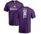 Minnesota Vikings #69 Rashod Hill Purple Backer T-Shirt