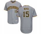 Pittsburgh Pirates Pablo Reyes Grey Road Flex Base Authentic Collection Baseball Player Jersey