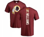 Washington Redskins #71 Trent Williams Maroon Backer T-Shirt
