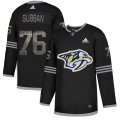 Nashville Predators #76 P.K Subban Black Authentic Classic Stitched NHL Jersey