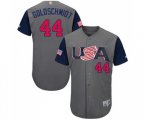 USA Baseball #44 Paul Goldschmidt Gray 2017 World Baseball Classic Authentic Team Jersey