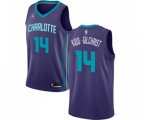 Charlotte Hornets #14 Michael Kidd-Gilchrist Authentic Purple Basketball Jersey Statement Edition