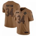 Chicago Bears #34 Walter Payton Nike Brown 2023 Salute To Service Retired Player Limited Jersey