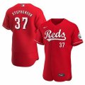 Cincinnati Reds #37 Tyler Stephenson Red Stitched MLB Flex Base Nike Jersey