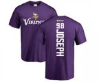 Minnesota Vikings #98 Linval Joseph Purple Backer T-Shirt