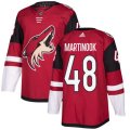 Arizona Coyotes #48 Jordan Martinook Premier Burgundy Red Home NHL Jersey