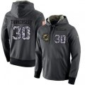 Miami Dolphins #30 Cordrea Tankersley Stitched Black Anthracite Salute to Service Player Performance Hoodie