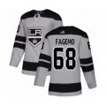 Los Angeles Kings #68 Samuel Fagemo Authentic Gray Alternate Hockey Jersey