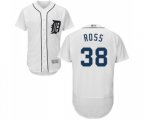 Detroit Tigers #38 Tyson Ross White Home Flex Base Authentic Collection Baseball Jersey