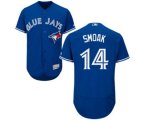 Toronto Blue Jays #14 justin smoak Majestic Blue Flexbase Authentic Collection Player Jersey[smoak]