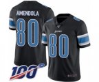 Detroit Lions #80 Danny Amendola Limited Black Rush Vapor Untouchable 100th Season Football Jersey