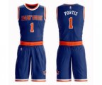 New York Knicks #1 Bobby Portis Swingman Royal Blue Basketball Suit Jersey - Icon Edition