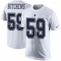 Dallas Cowboys #59 Anthony Hitchens White Rush Pride Name & Number T-Shirt