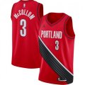 Portland Trail Blazers #3 C.J. McCollum Jordan Brand Red 2020-21 Swingman Jersey