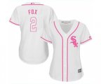Women's Chicago White Sox #2 Nellie Fox Replica White Fashion Cool Base Baseball Jersey