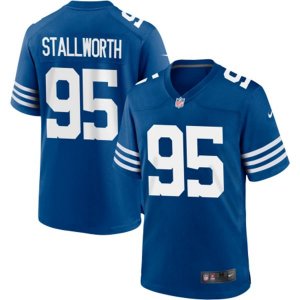 Indianapolis Colts #95 Taylor Stallworth Nike Royal Alternate Retro Vapor Limited Jersey