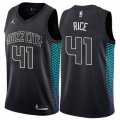 Charlotte Hornets #41 Glen Rice Authentic Black NBA Jersey - City Edition