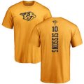 Nashville Predators #10 Colton Sissons Gold One Color Backer T-Shirt