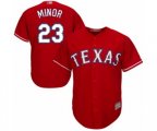 Texas Rangers #23 Mike Minor Replica Red Alternate Cool Base Baseball Jersey
