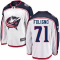 Columbus Blue Jackets #71 Nick Foligno Fanatics Branded White Away Breakaway NHL Jersey