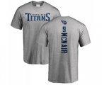 Tennessee Titans #9 Steve McNair Ash Backer T-Shirt