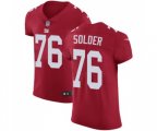 New York Giants #76 Nate Solder Red Alternate Vapor Untouchable Elite Player Football Jersey