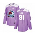 Colorado Avalanche #91 Nazem Kadri Authentic Purple Fights Cancer Practice Hockey Jersey