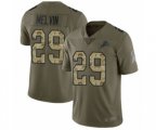 Detroit Lions #29 Rashaan Melvin Limited Olive Camo Salute to Service Football Jersey