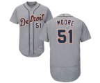 Detroit Tigers #51 Matt Moore Grey Road Flex Base Authentic Collection Baseball Jersey