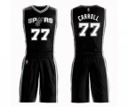 San Antonio Spurs #77 DeMarre Carroll Swingman Black Basketball Suit Jersey - Icon Edition