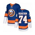 New York Islanders #74 Simon Holmstrom Authentic Royal Blue Home Hockey Jersey