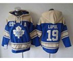 Toronto Maple Leafs #19 Joffrey Lupul blue-cream [pullover hooded sweatshirt][patch A]