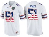 2016 US Flag Fashion Florida Gators Brandon Spikes #51 College Football Jersey - White