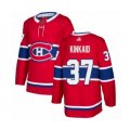 Montreal Canadiens #37 Keith Kinkaid Authentic Red Home Hockey Jersey