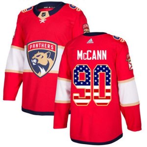 Florida Panthers #90 Jared McCann Authentic Red USA Flag Fashion NHL Jersey