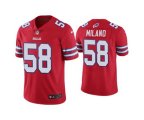 Buffalo Bills #58 Matt Milano 2022 Red Vapor Untouchable Limited Stitched Jersey