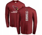 Arizona Cardinals #56 Terrell Suggs Maroon Backer Long Sleeve T-Shirt