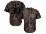 Cleveland Indians #30 Tyler Naquin Camo Realtree Collection Cool Base Stitched MLB Jersey
