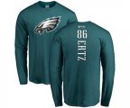 Philadelphia Eagles #86 Zach Ertz Green Backer Long Sleeve T-Shirt