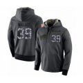 Buffalo Bills #39 Levi Wallace Stitched Black Anthracite Salute to Service Player Performance Hoodie