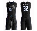 Orlando Magic #32 Shaquille O'Neal Swingman Black Basketball Suit Jersey - City Edition