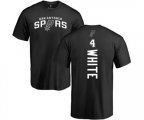 San Antonio Spurs #4 Derrick White Black Backer T-Shirt