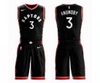 Toronto Raptors #3 OG Anunoby Swingman Black Basketball Suit Jersey Statement Edition