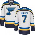 St. Louis Blues #7 Joe Mullen Authentic White Away NHL Jersey