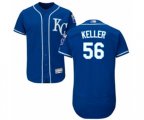 Kansas City Royals Brad Keller Royal Blue Alternate Flex Base Authentic Collection Baseball Player Jersey