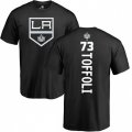 Los Angeles Kings #73 Tyler Toffoli Black Backer T-Shirt