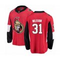 Ottawa Senators #31 Anders Nilsson Fanatics Branded Red Home Breakaway Hockey Jersey