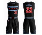 Chicago Bulls #22 Otto Porter Authentic Black Basketball Suit Jersey - City Edition