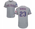 Texas Rangers #23 Mike Minor Grey Road Flex Base Authentic Collection Baseball Jersey